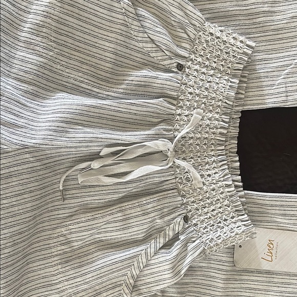 Striped Drawstring Pants - Picture 2 of 3